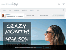 Tablet Screenshot of hairskin.dk