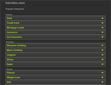 Tablet Screenshot of hairskin.com